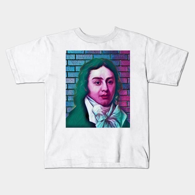 Samuel Taylor Coleridge Portrait | Samuel Taylor Coleridge Artwork 6 Kids T-Shirt by JustLit